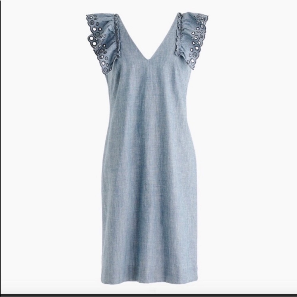 Jcrew Chambray Dress